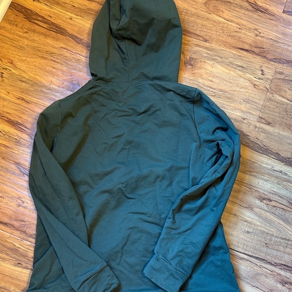 MICHAEL Michael Kors Olive Green Waffle Knit Hoodie Top Size Medium - Picture 4 of 4